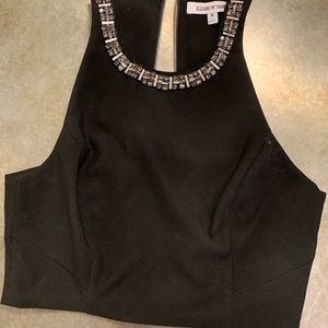 Elizabeth and James black crop top